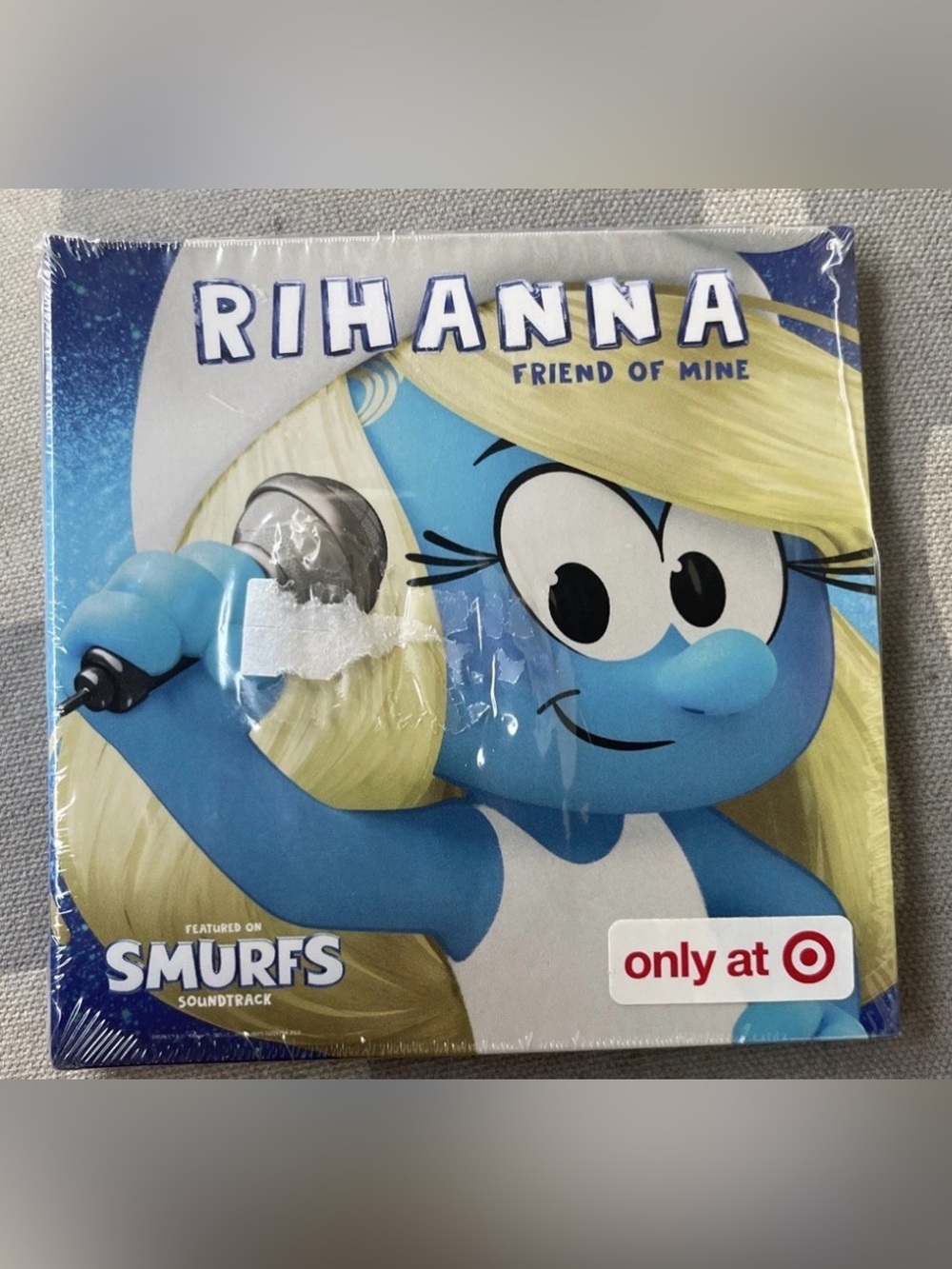 Rihanna Friend of Mine 4" Tiny Vinyl 2025 Smurfs Soundtrack Target Exclusive